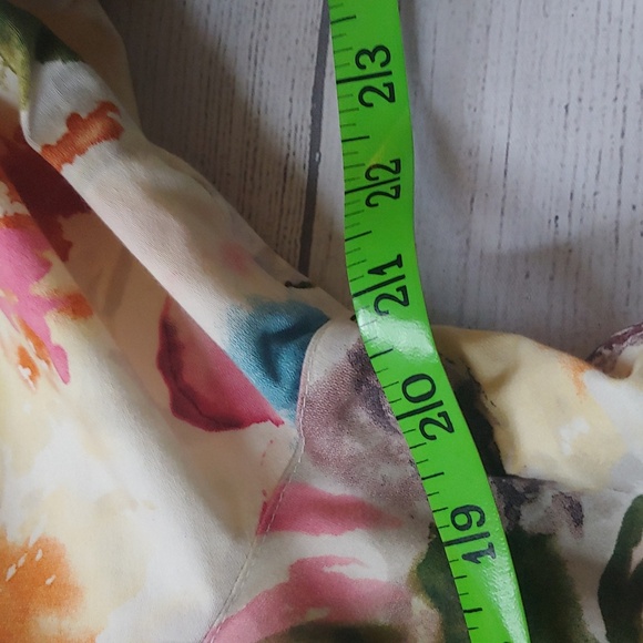 COLDWATER CREEK WATERCOLOR FLORAL BLAZER - Picture 6 of 8